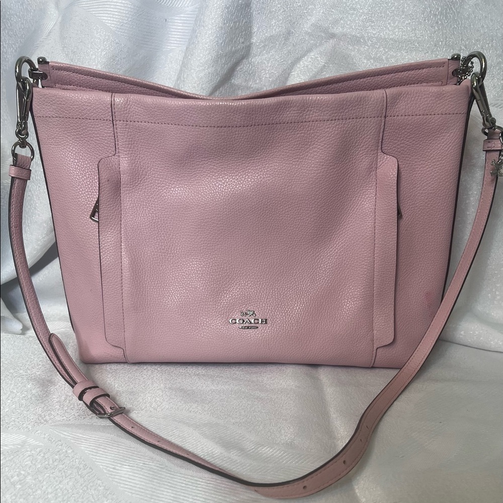 Pebble Leather Pink Coach Scout Hobo Bag/wallet for the price of the bag alone - Picture 14 of 16